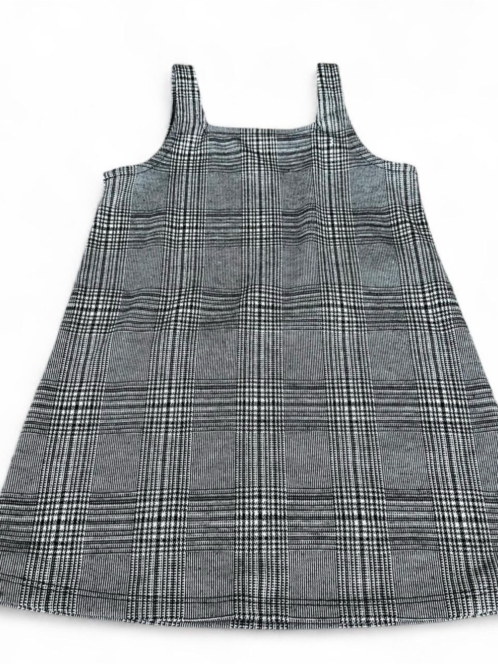 jumping beans Black & White Plaid Pinafore